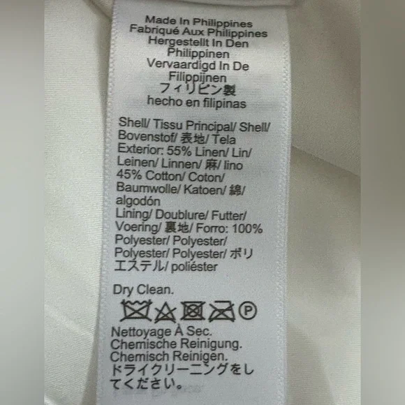 J. Crew Classic White Blazer Linen-Cotton one-button Size 8 - Picture 14 of 15